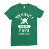 This Is What A Bad Ass Papa Looks Like Ladies Fitted T-Shirt