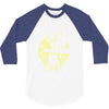 cat and bat halloween 3/4 Sleeve Shirt