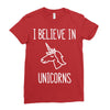 i believe in unicorns 2 Ladies Fitted T-Shirt