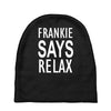 frankie says relax retro vintage Baby Beanies