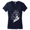darth vader star wars fun party trance  mycultshirt kult shirt neu2 Women's V-Neck T-Shirt