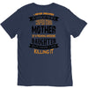 Super Cool Mother Of A Freaking Awesome Granddaughter V-Neck Tee