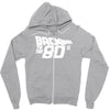 back to the 80's, funny retro Zipper Hoodie