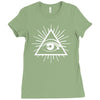 all seeing eye Ladies Fitted T-Shirt