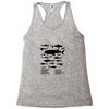 shark chart Racerback Tank