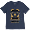 Never Underestimate the Strength of a Childhood Cancer Warrior V-Neck Tee
