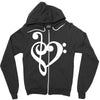 musik notes Zipper Hoodie