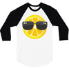 Lemon with Glasses 3/4 Sleeve Shirt