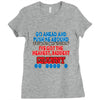 push me around granny Ladies Fitted T-Shirt