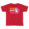 She Wants The D Dunkin Donuts Toddler T-shirt