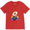 Ceremony of Love with Rainbow Colors V-Neck Tee