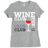 Wine Club pub Ladies Fitted T-Shirt