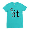fk it funny college party Ladies Fitted T-Shirt