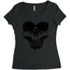 skull Women's Triblend Scoop T-shirt