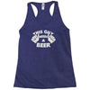 this guy needs a beer Racerback Tank