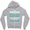 i'm a proud dad of freaking awesome welder Zipper Hoodie