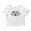 I Support Kaepernick Crop Top
