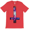 inverted galaxy cross funny  religion banter space fashion new T-Shirt