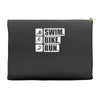 v6 swim bike run Accessory Pouches