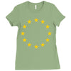 EU Stars Europe, European Union Flag, Symbol, Sign Ladies Fitted T-Shirt
