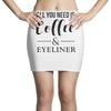 all you need is coffee &amp; eyeliner Mini Skirts