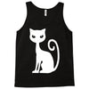 white cat funny Tank Top