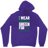 i wear emerald green for liver cancer awareness Unisex Hoodie