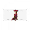floral fox License Plate