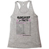 August Girl Facts Virgo Racerback Tank