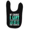 cat cats lift lifting fitness Baby Bibs