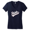 shhh nobody cares Women's V-Neck T-Shirt