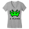 arcade player 2 Women's V-Neck T-Shirt