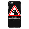 body under construction road sign iPhone 6 Plus/6s Plus Case