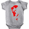 hellboy comic superhero cool Baby Bodysuit