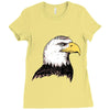 bald eagle Ladies Fitted T-Shirt