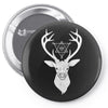 Deer With Diamond Pin-back button