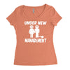 under new management stag night wedding mens Women's Triblend Scoop T-shirt