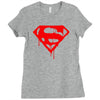 dripping blood Ladies Fitted T-Shirt
