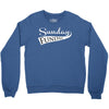 sunday funday (white) Crewneck Sweatshirt