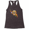 women's sugar skull purple Racerback Tank