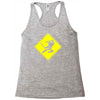 ninja crossing sign Racerback Tank