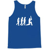 evolution of cricket white silhouette Tank Top