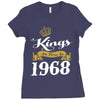 kings are born in 1968 Ladies Fitted T-Shirt