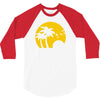 beach silhouette birds sand sunset 3/4 Sleeve Shirt