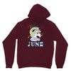 unicorns are born in june cute unicorn Unisex Hoodie