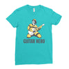 guitar hero Ladies Fitted T-Shirt
