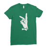 bunny sign Ladies Fitted T-Shirt