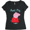 peppa pig aunt pig Women's Triblend Scoop T-shirt