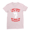 i don't always ch ch ch Ladies Fitted T-Shirt