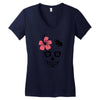 day of dead sugar skull Women's V-Neck T-Shirt